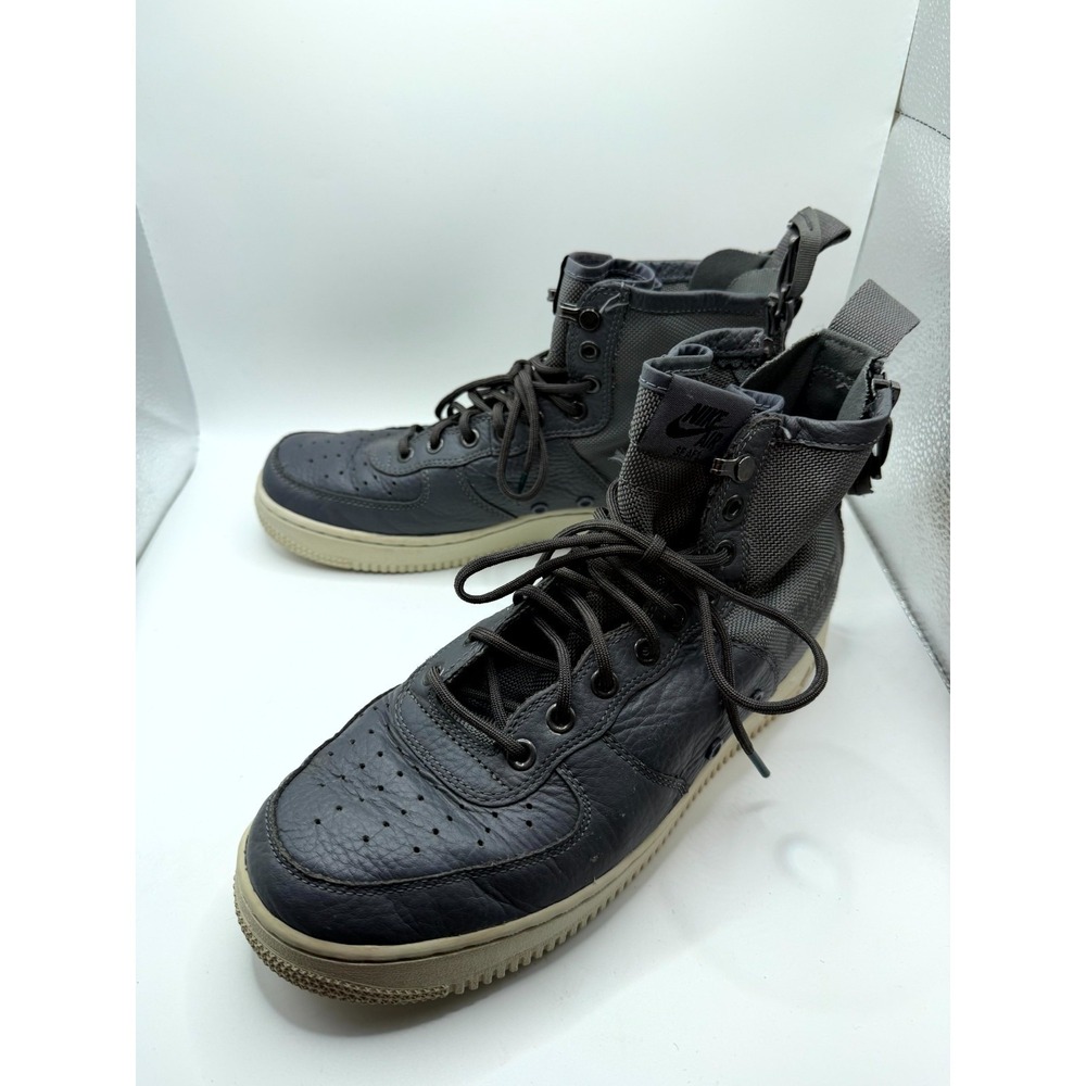 Nike SF Air Force 1 Mid 917753-004 Mens 8.5 Sneaker Dark Gray Leather Shoes‎
